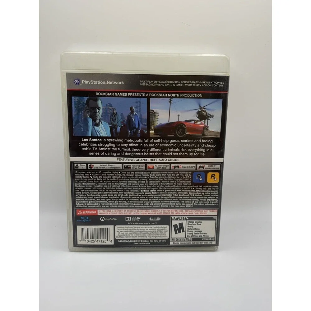 Grand Theft Auto V For Playstation 3